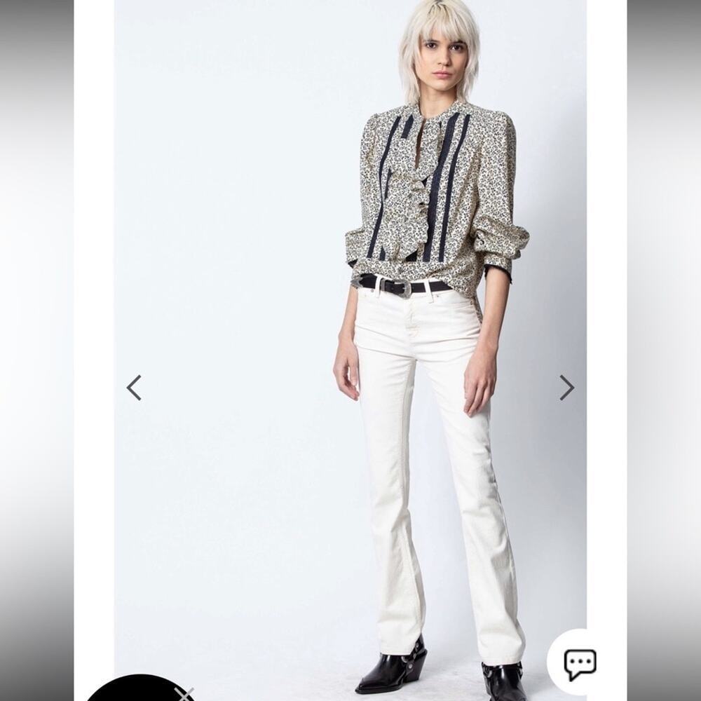 Zadig & Voltaire Temple Blouse NWT Med - Picture 2 of 2
